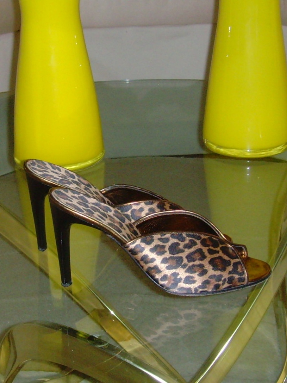 ORIGINE Leopard Print and Metallic Mules - Picture 3 of 15